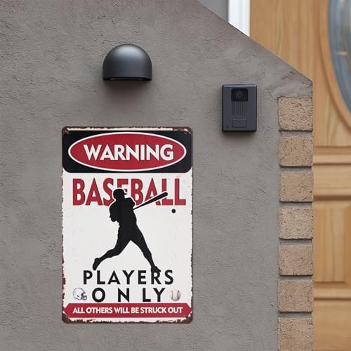 Baseball Wall Decor Chic Metal Sign for Boys Room - Image 4