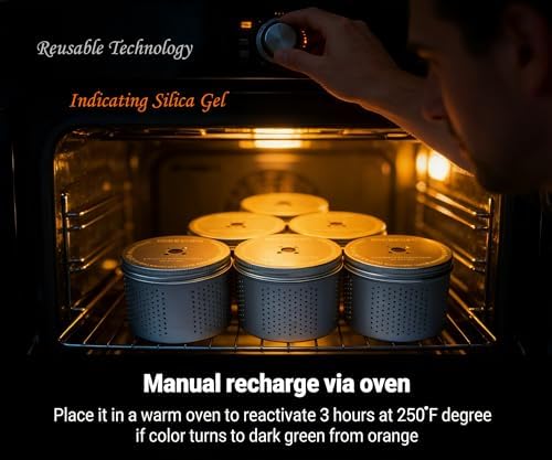 Gun Safe Dehumidifier, Silica Gel Desiccant Canister(6 Units) - Image 5