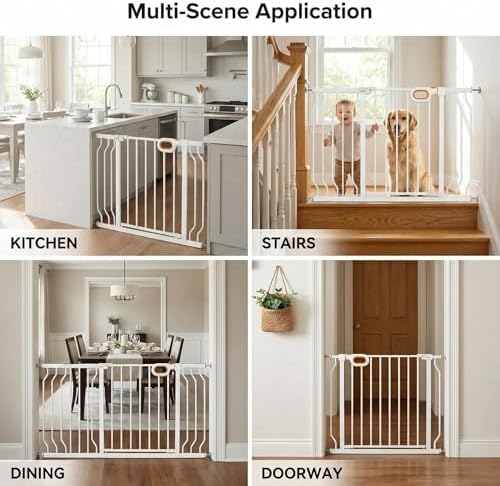 23.8-28.3 Inch Wide Small Narrow Baby Gate for Stairs - Image 7