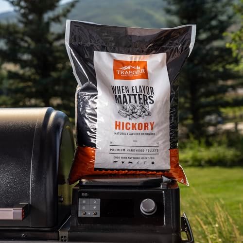 Traeger Grills Hickory 100% All-Natural Wood Pellets for Smokers and Pellet Grills, BBQ, Bake, Roast, 18 lb. Bag - Image 5