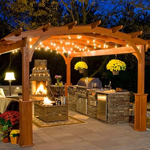 Mlambert 3 Colors 48FT Outdoor String Lights with Remote, 3 Modes, White - Image 6
