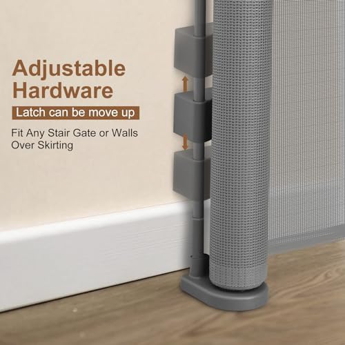 Miumoon 200 inch Reinforced Retractable Baby Gates 37 inch Tall - Image 6