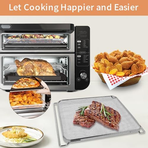 Smart Double Oven Accessories for Ninja DCT401 DCT451 12 in 1, 13''×12.6'' Steel Toaster Replacement Parts Accessories Dehydrator Grill Rack for Ninja DCT601 DCT651 DCT402BK Smart Oven - Image 6