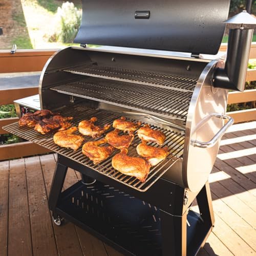 recteq Pellet Grill Smoker - Flagship 1600, Wood Pellet Smoker, BBQ, Wi-Fi Smart Grill, 1600 Sq. In. Cook Space, 40 lbs Hopper, Grilling Basics Bundle - Image 5