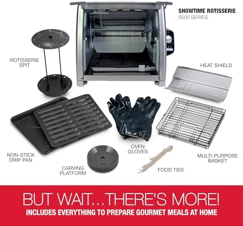 Ronco 5500 Series Countertop Rotisserie Oven, 12-lb Capacity, Stainless - Image 7