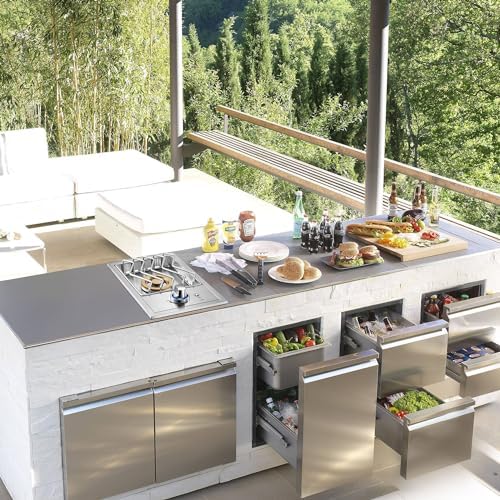 17,500BTU Liquid Propane Side Burner, Single Grilling Side Burners for Outdoor Kitchen, Convertible to Natural Gas, Duty Heavy 304 Stainless Steel, Drop-in Side Burner for Outdoor BBQ Grill Island - Image 7