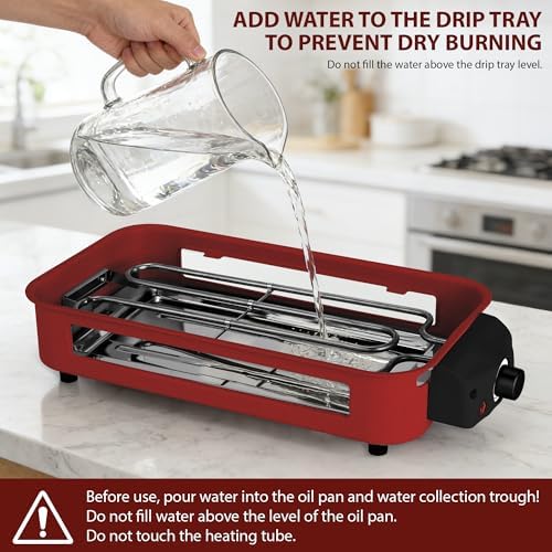 Pukomc Electric Indoor Grill,2 in 1 Indoor Grills for Kitchen - Image 2