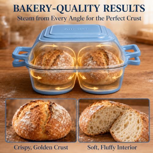 Dutch Oven With Lid, Mini Enamel Sourdough Dutch Oven for Bread Baking - Image 6