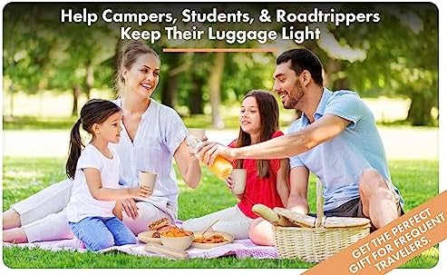 FOODLE Wheat Straw Dinnerware Set - Picnic, Camping Plates Cups and Bowls - Image 6