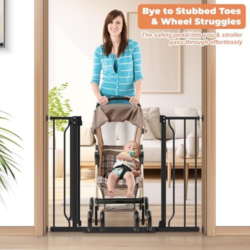 Baby Gate Auto Close, 29"-40" Dog Gate Indoor for Stairs & Doorways - Image 5