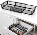 LemonRoad 1 Pcs Expandable Drawer Organizer Metal, Black by Unknown
