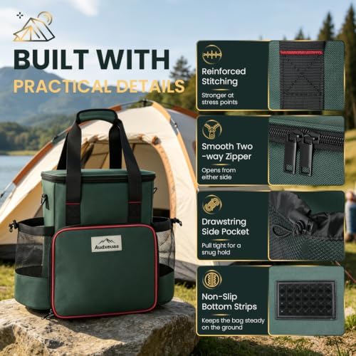 Carry Bag for High Pressure Single Propane Burner with Multiple Pockets - Image 5