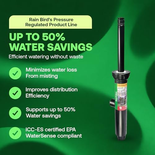 Rain Bird 1806APPRS Pressure Regulated, 6 Inch Pop Up Sprinkler Head 4 Pack - Image 2