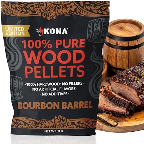 Kona Bourbon Barrel Pellets, Limited Edition, Intended for Ninja Woodfire by Kona