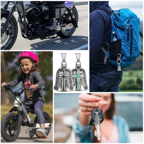Motorcycle Bell Guardian Angel Gremlin Lucky Charm Gift For Riders - Image 5