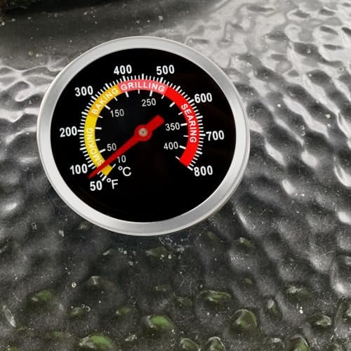 2.64" Smoker Temperature Grill Thermometer Gauge Charcoal Grill Pit Smoker Thermometer Heat Indicator for Cooking BBQ Meat, 50-800℉ Temp Gauge - Image 5