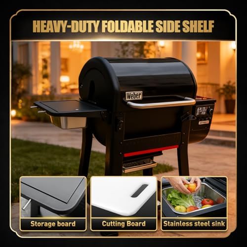 QuliMetal Grill Side Table for Weber Searwood 600/600XL/Smoque/Smoque XL - Image 6