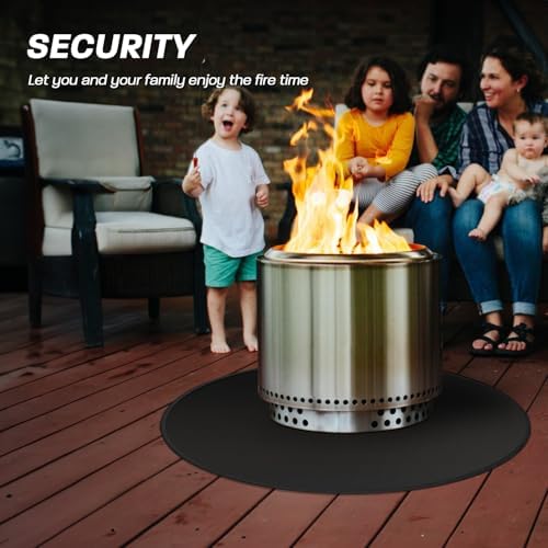 39" Fire Pit Mat for Solo Stove Bonfire - Round Under Grill Mat - Image 6