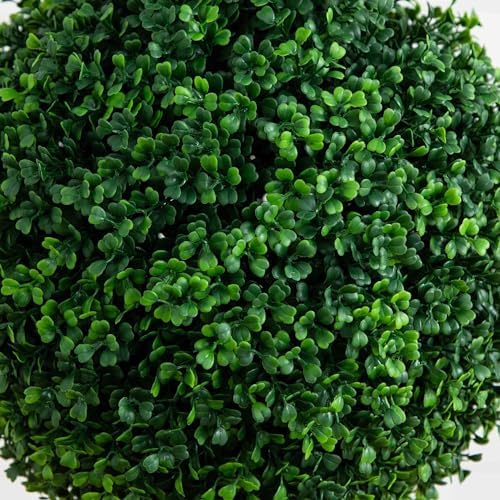 Nearly Natural 5 ft Artificial Triple Ball Boxwood Topiary Tree Floor Plant - Image 3