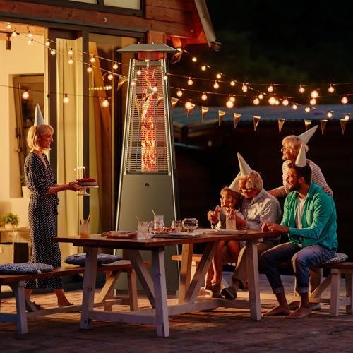 OLIXIS 42000 BTU Pyramid Patio Heater, Propane Outdoor Heater - Image 3