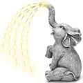 GIGALUMI Elephant Statue Solar Garden Decor Yard Outdoor Gifts for Women by GIGALUMI