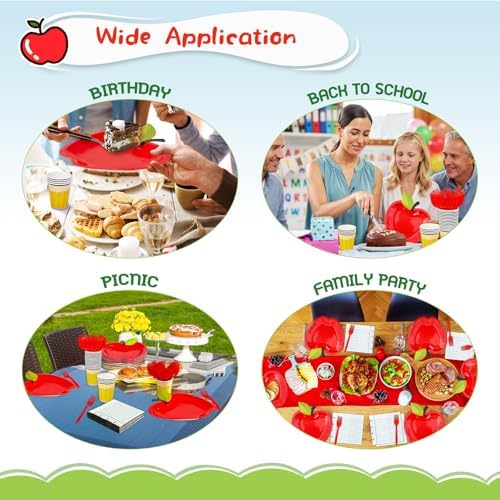 Back to School Party Supplies,120 Pcs First Day of School Tableware Supply - Image 5