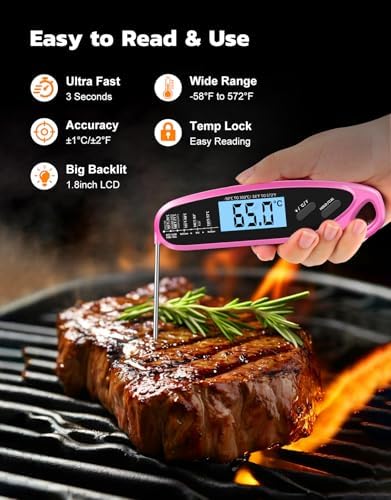 Instant Read Meat Thermometer Digital for Cooking with Dual Probe - Image 2