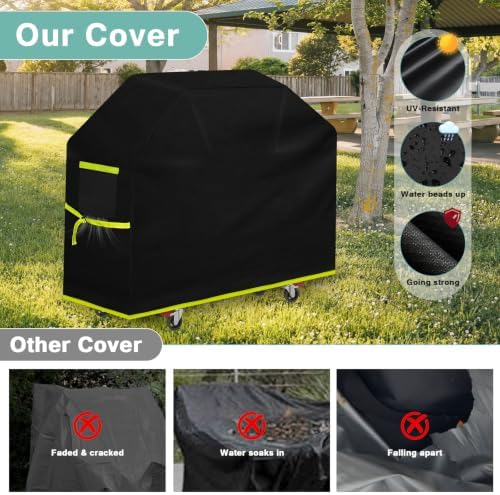 [Upgraded Reinforced Thickened Fabric]65 inch Grill Cover for Outdoor Grill - Image 3