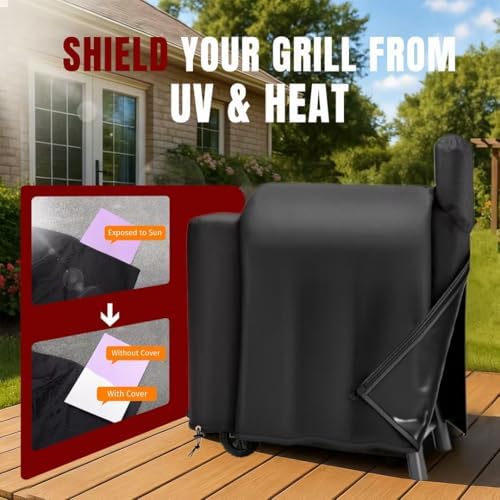 SHINESTAR Grill Cover for Traeger Pro 34/780 Series, Upgraded 900D Oxford - Image 6