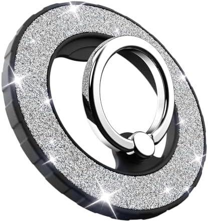 Magnetic Phone Ring Holder for MagSafe, Glitter Magnetic Grip by DATIMIRA