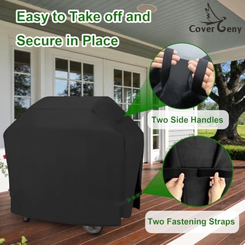Outdoor BBQ Grill Cover for Weber Genesis 4 Burners 400 Series : E-415,S-415,Weber Summit 400 Series : E-420,E-470,S-420,S-470,Fade Resistant,Weather Resistant Barbecue Gas Covers 70" - Image 5