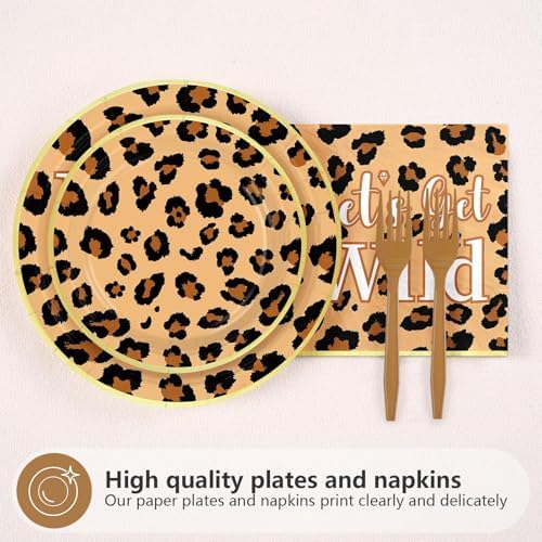 96Pcs Leopard Print Bachelorette Party Decorations, Serves 24 - Image 2