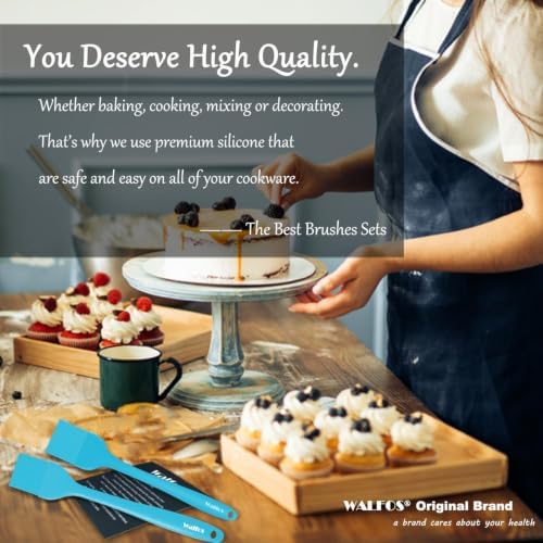 Walfos Silicone Basting Pastry Brush, 600℉ Heat Resistant Pastry Brush for BBQ Grill Baking Kitchen Cooking, BPA Free and Dishwasher Safe - Image 6
