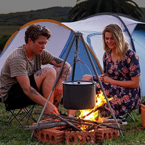Naturehike 10.5 Quart Aluminum Hanging Pot, 6-8 Person Portable Camping Pot with Lid, Ultralight Outdoor Cooking Pot Cookware for Hiking Picnic Travel - Image 7