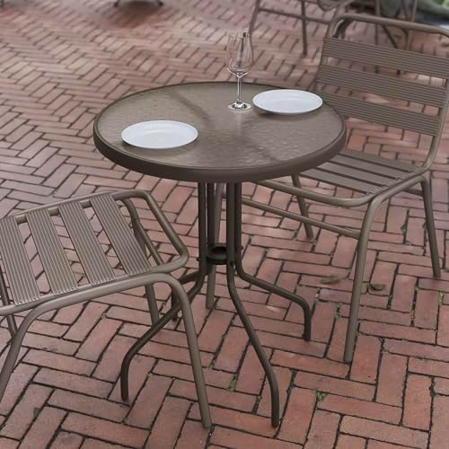 Flash Furniture 23.75 in Round Table, Bronze - Image 5