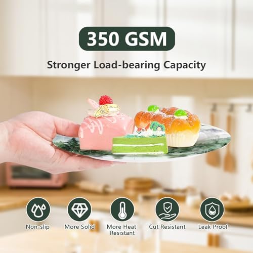50Pcs Green Forest Party Decorations 9 inch Nature Camping Woodland Pine Tree Paper Plates Mountain Adventure Awaits Theme Plates for Summer Picnic BBQ Baby Shower Outdoor Camper Party Decorations - Image 2