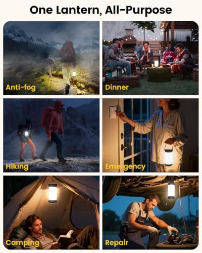 Glocusent LED Rechargeable Camping Lantern, Camping Light with 5000mAh - Image 6