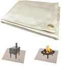 Fire Pit Mat 20" Fireproof Wood Stove Under Grill Mat with Solo Stove for Outdoor Wooden Deck BBQ Lawn by Unknown