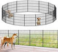 Metal Garden Fence 28 in x 35 ft, Outdoor Dog Fence with Stakes for Yard by FOREHOGARGARDEN%EF%BC%86HOME