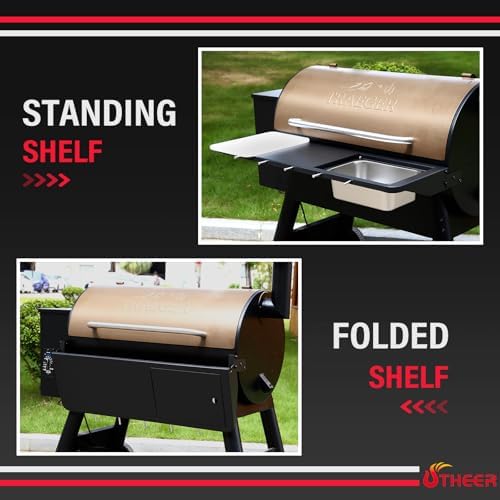 Utheer Folding Front Shelf for Traeger Pro 34, Century 885, Texas Elite 34 - Image 5