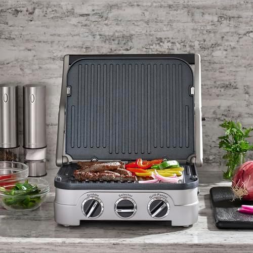 Cuisinart Panini Press and Grill, 1500W 5-in-1 Griddler, Dishwasher-Safe - Image 2