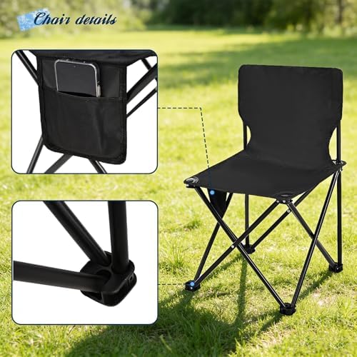 Camping Table with 4 Chairs, Portable Folding Picnic Table Set - Image 6