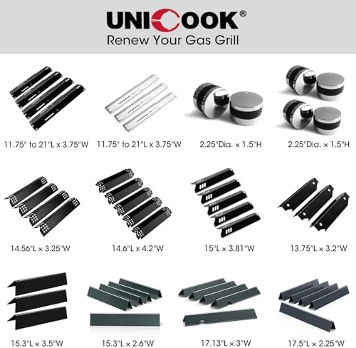 Unicook 6 Pack Adjustable Grill Heat Plates Burner Covers, 11.75-21 in L - Image 7