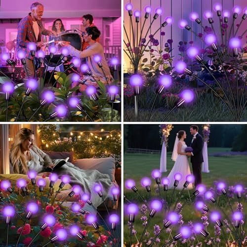 Solar Garden Lights Outdoor Waterproof, Swaying Firefly Light, Garden Decor - Image 5