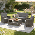 Wisteria Lane Patio Furniture Set, Wicker Outdoor Furniture for All Weather by WisteriaLane