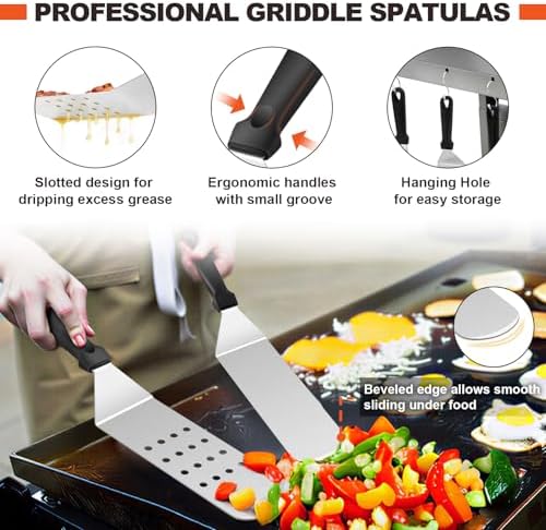 Joyfair 8Pcs Griddle Spatula Accessories for Blackstone, (PP Handles) - Image 2
