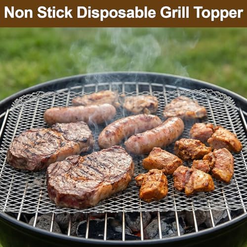 10 Pack Disposable Grill Topper, 16x12 Inch BBQ Grills Mat - Image 5