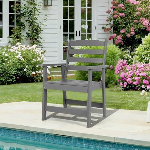 FUNBERRY Outdoor Dining Chair, HDPE All Weather Patio Chair for Outside - Image 2