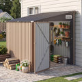 Aoxun 8x6 FT Lean to Outdoor Storage Shed with Sloping Roof by Aoxun