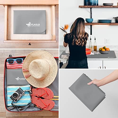 FLASLD Heavy-Duty Multi-Purpose Fireproof 24 X 42 inches Floor Mat for Indoor or Outdoor Use, Grill Pad for Fireplace, Kitchen Stove, CookTop and Hearth, Premium Deck and Patio Grill Mat, Gray - Image 6